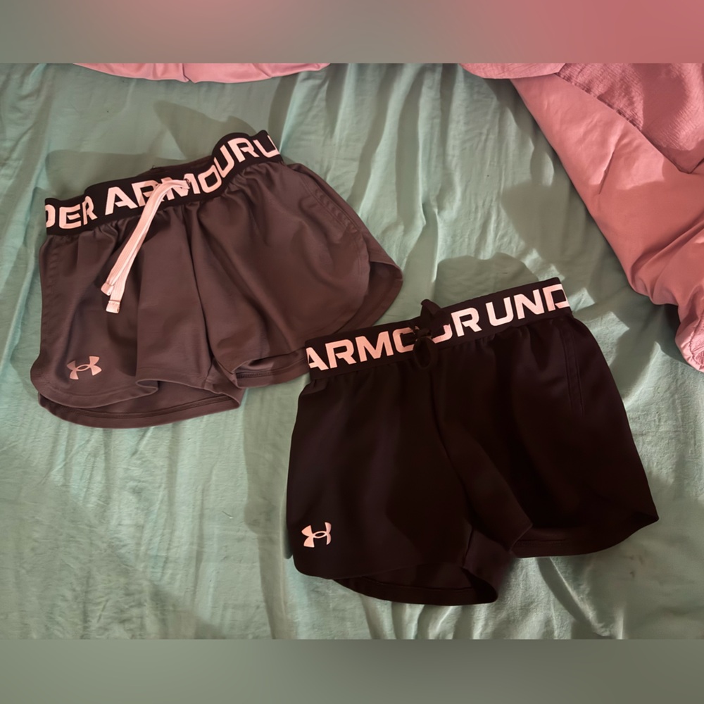 Girls under armor shorts